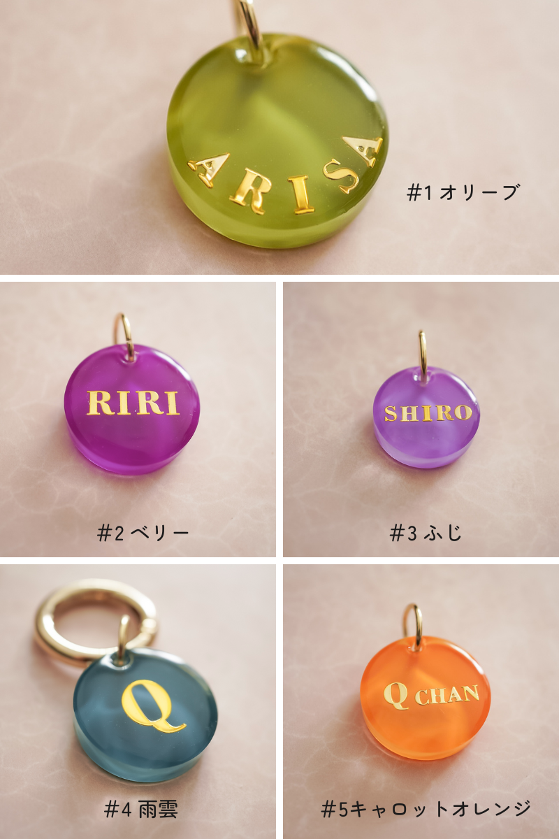 【秋新色】迷子札チャーム