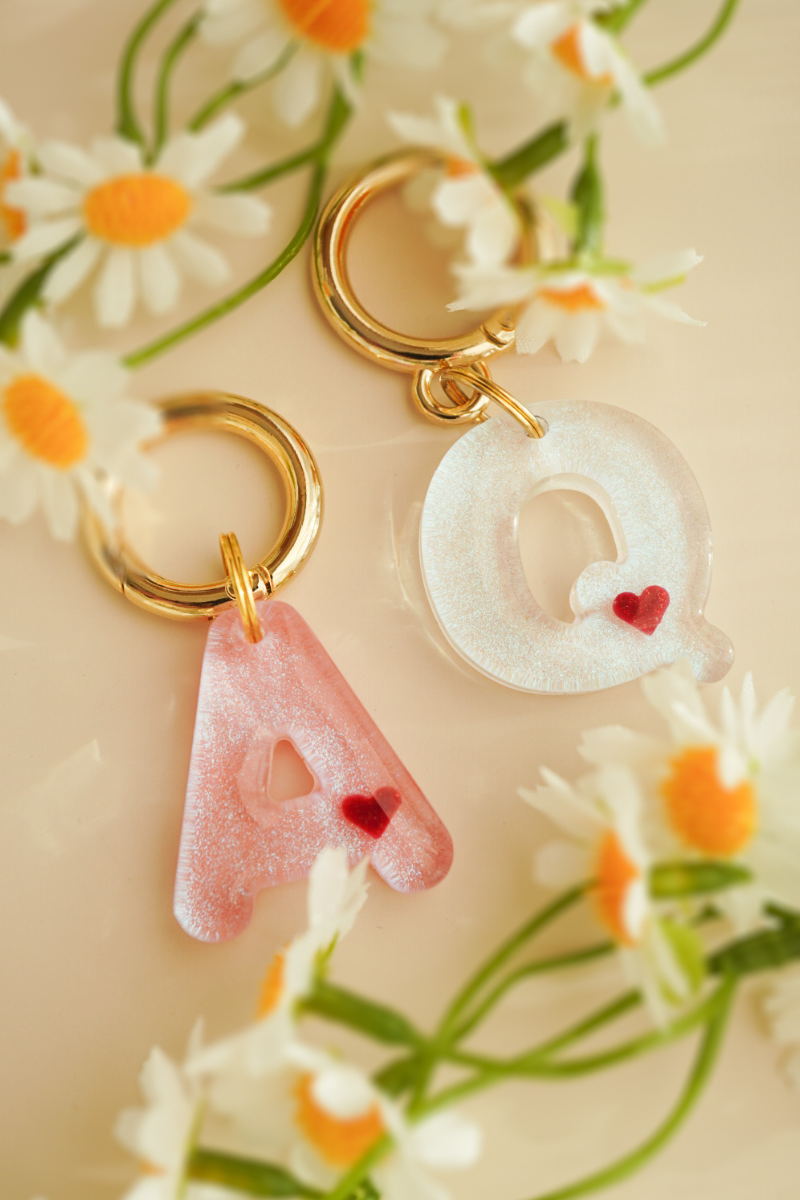 【アルファベット迷子札】Heart Collection