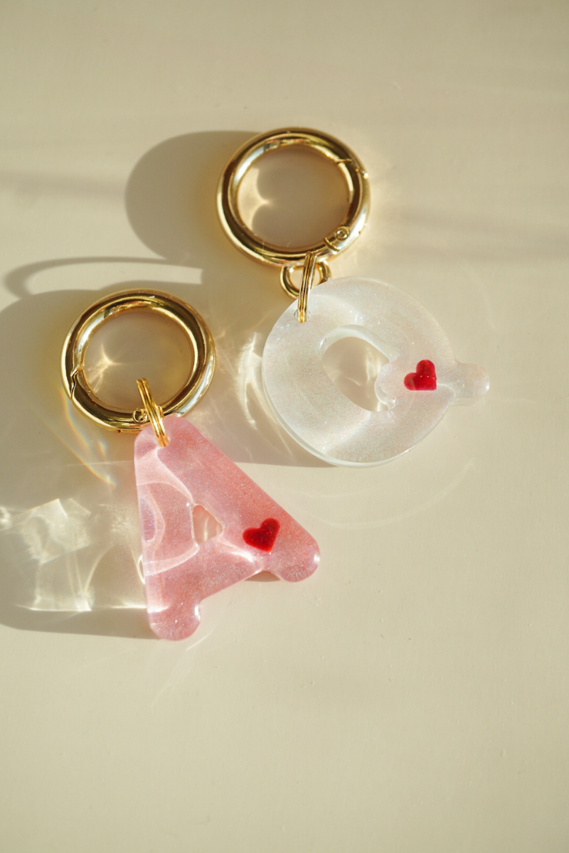 【アルファベット迷子札】Heart Collection