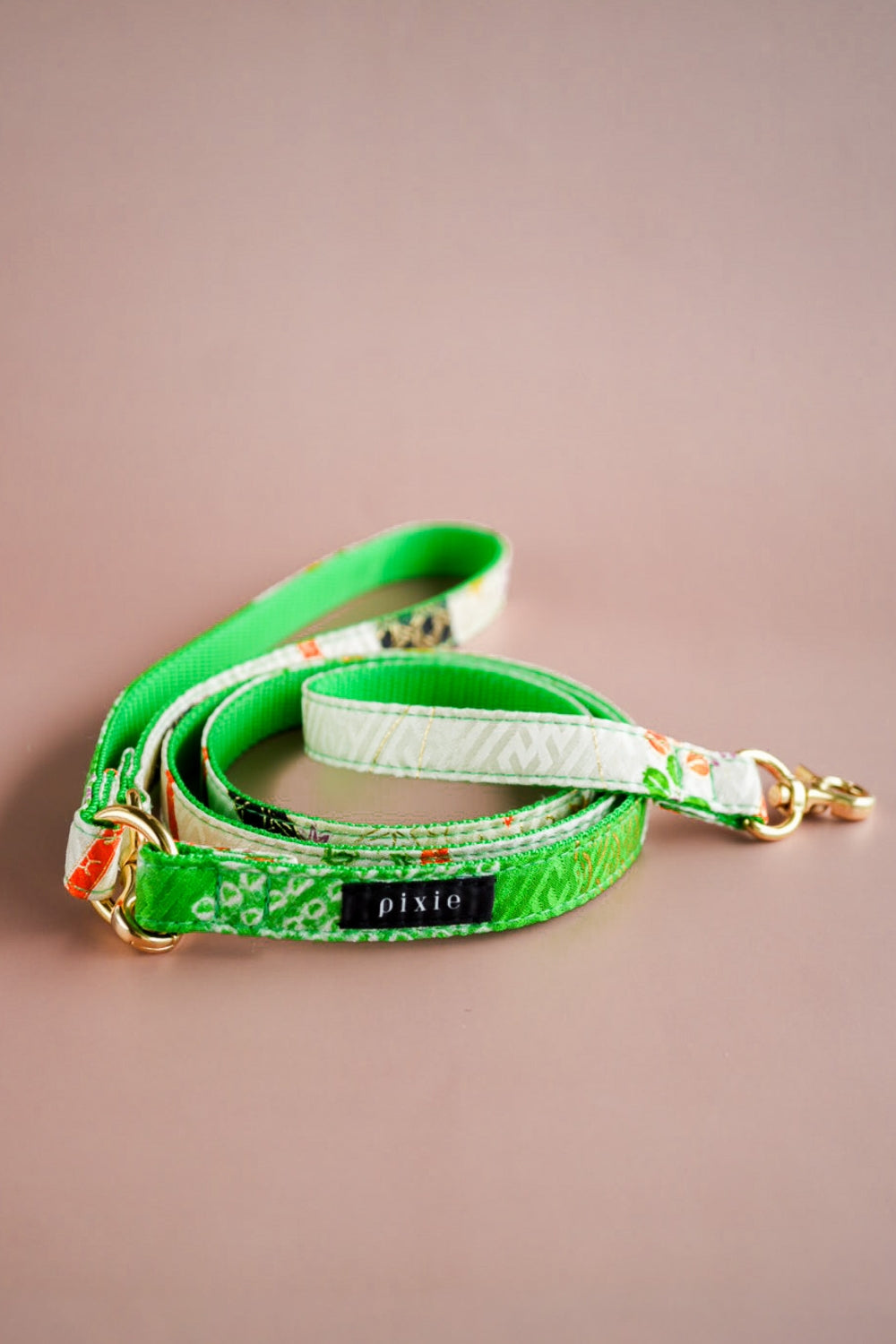 【小型犬専用】KIMONO リード / グリーン