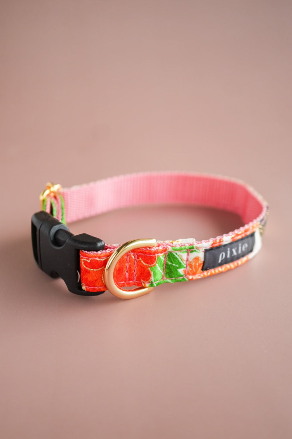 【小型犬専用】KIMONO 首輪 / ピンク