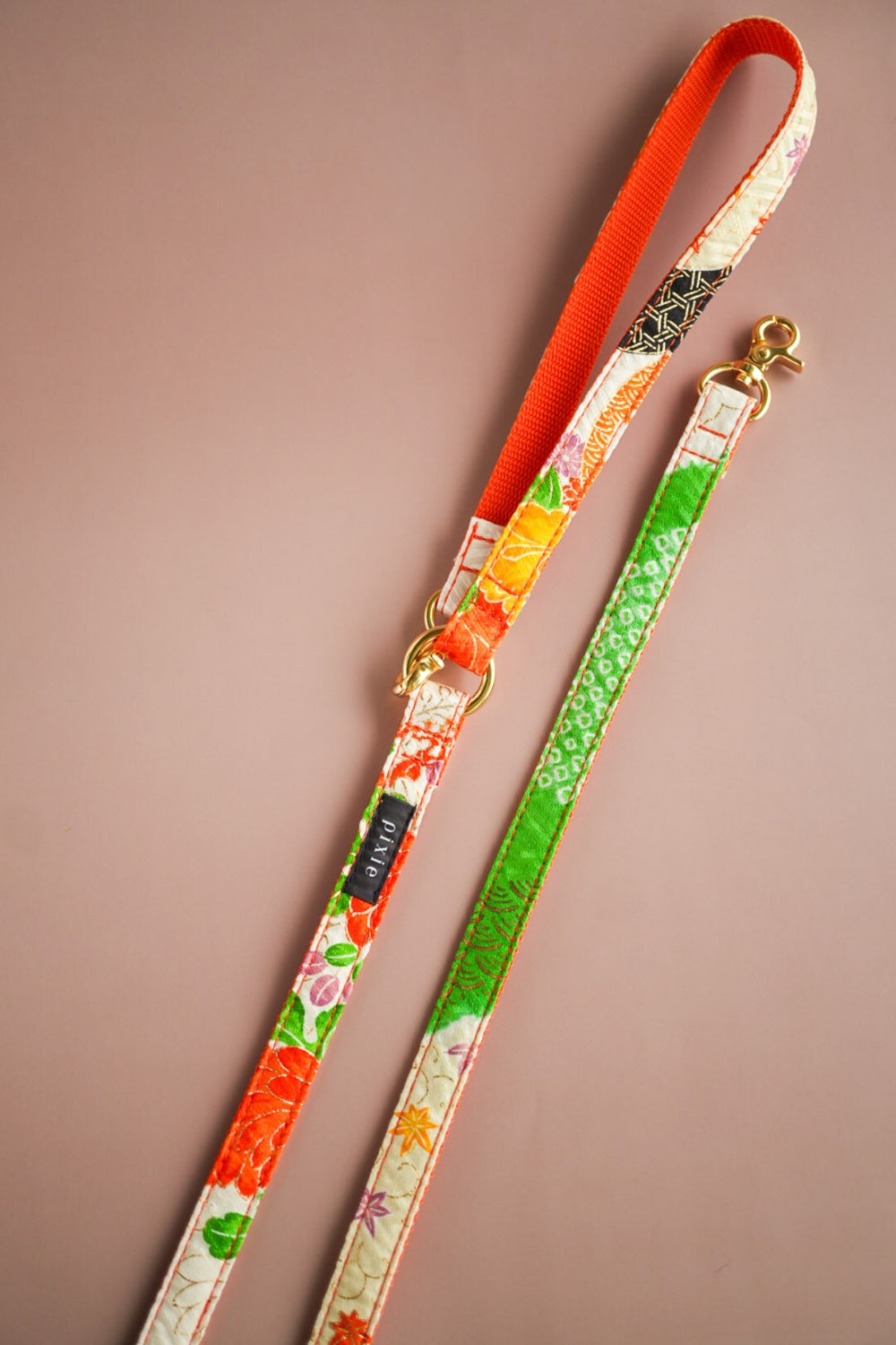 【小型犬専用】KIMONO リード / オレンジ