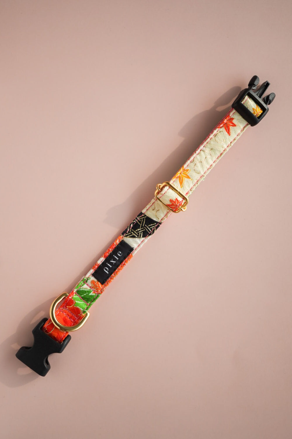 【小型犬専用】KIMONO 首輪 / ピンク