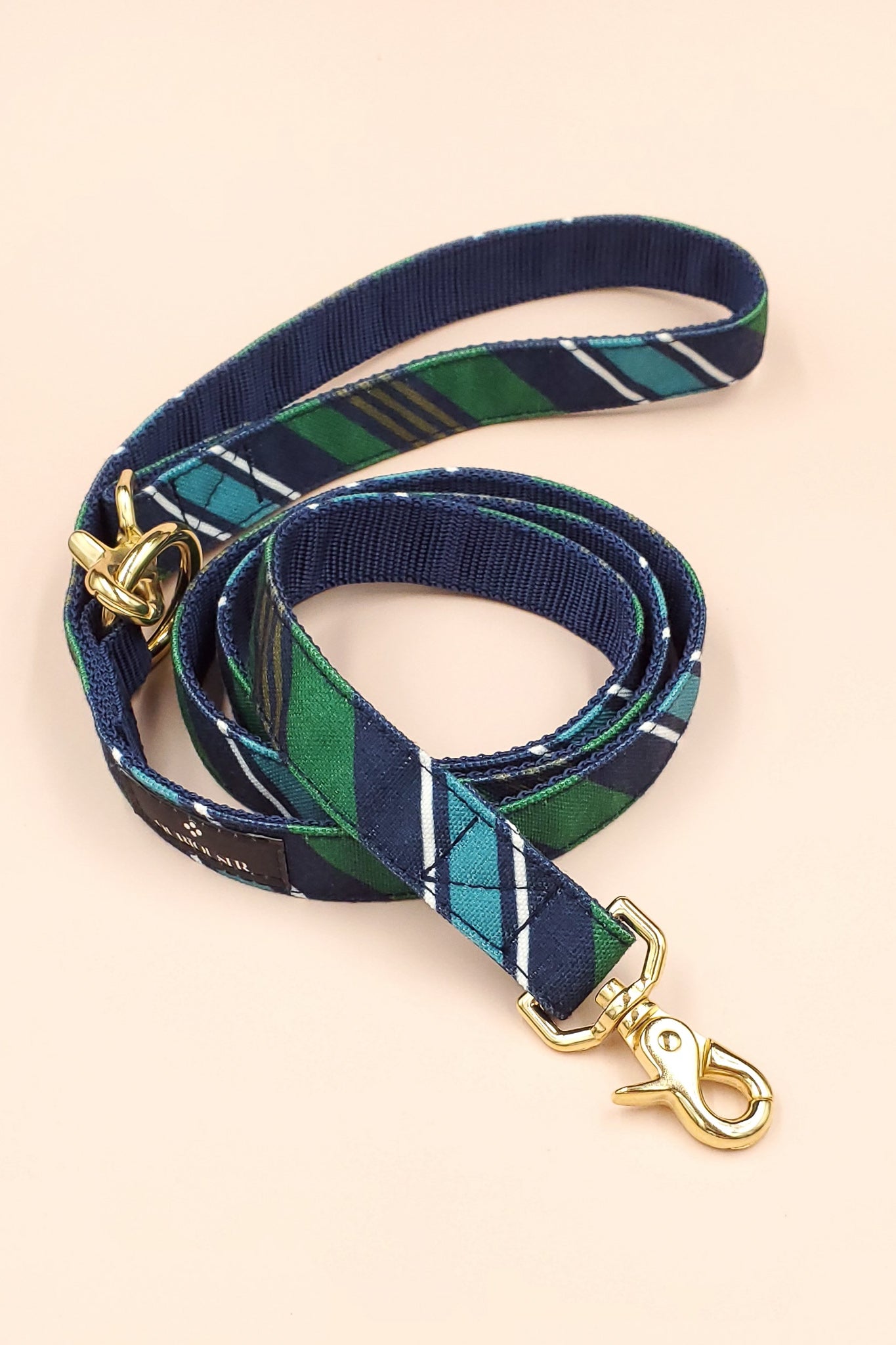 RANDOM STRIPE LEASH / GREEN