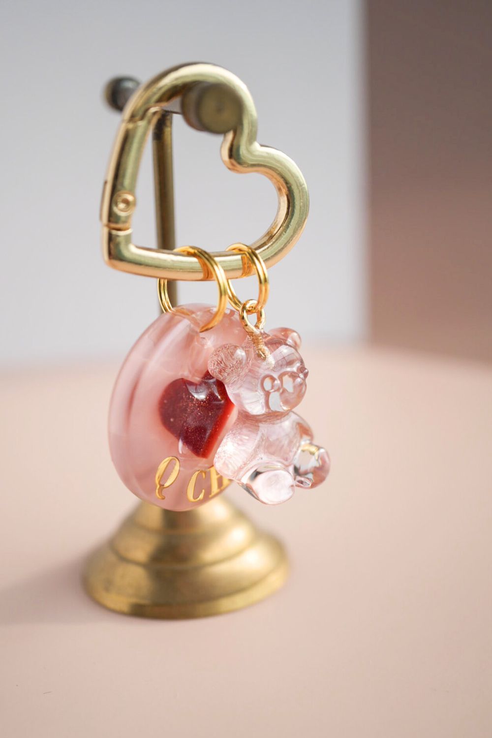 【Heart Collection】ハート&ベアチャーム