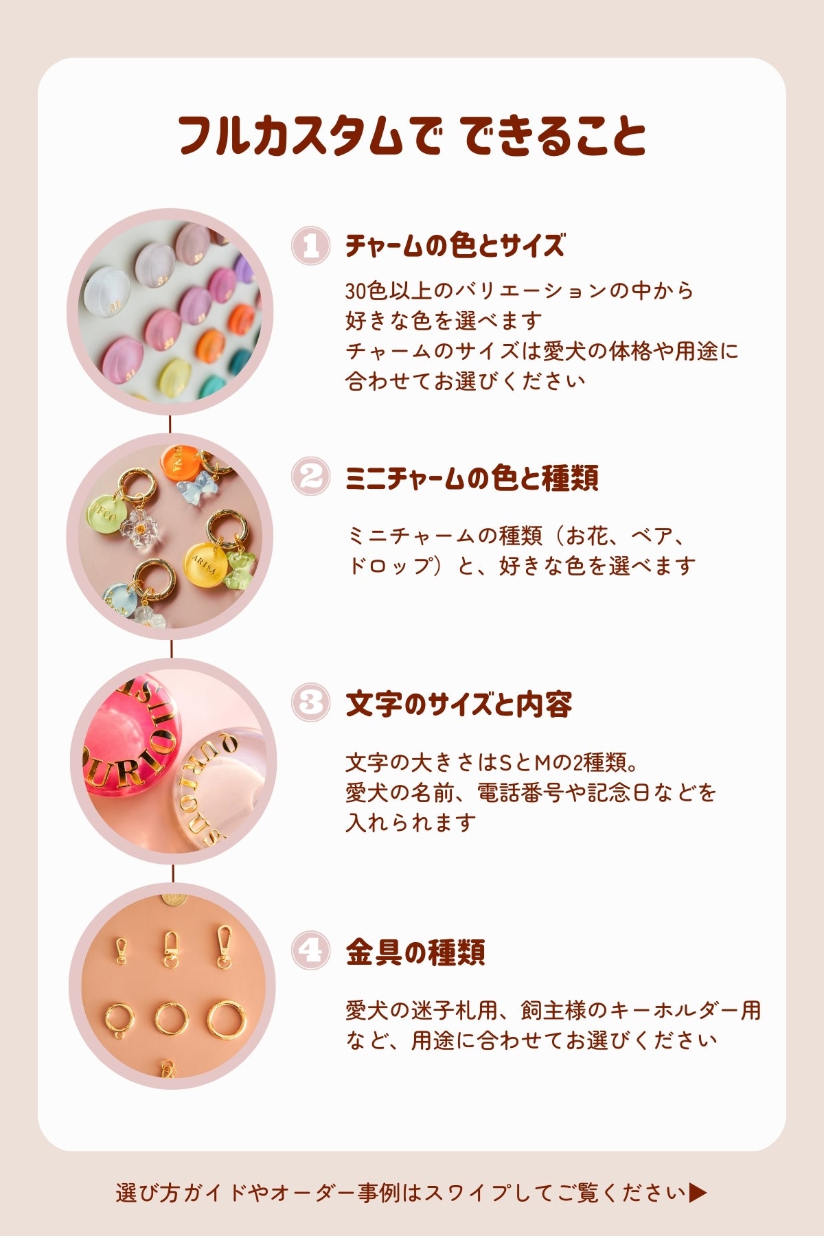 【フルカスタム】迷子札＆ミニチャーム