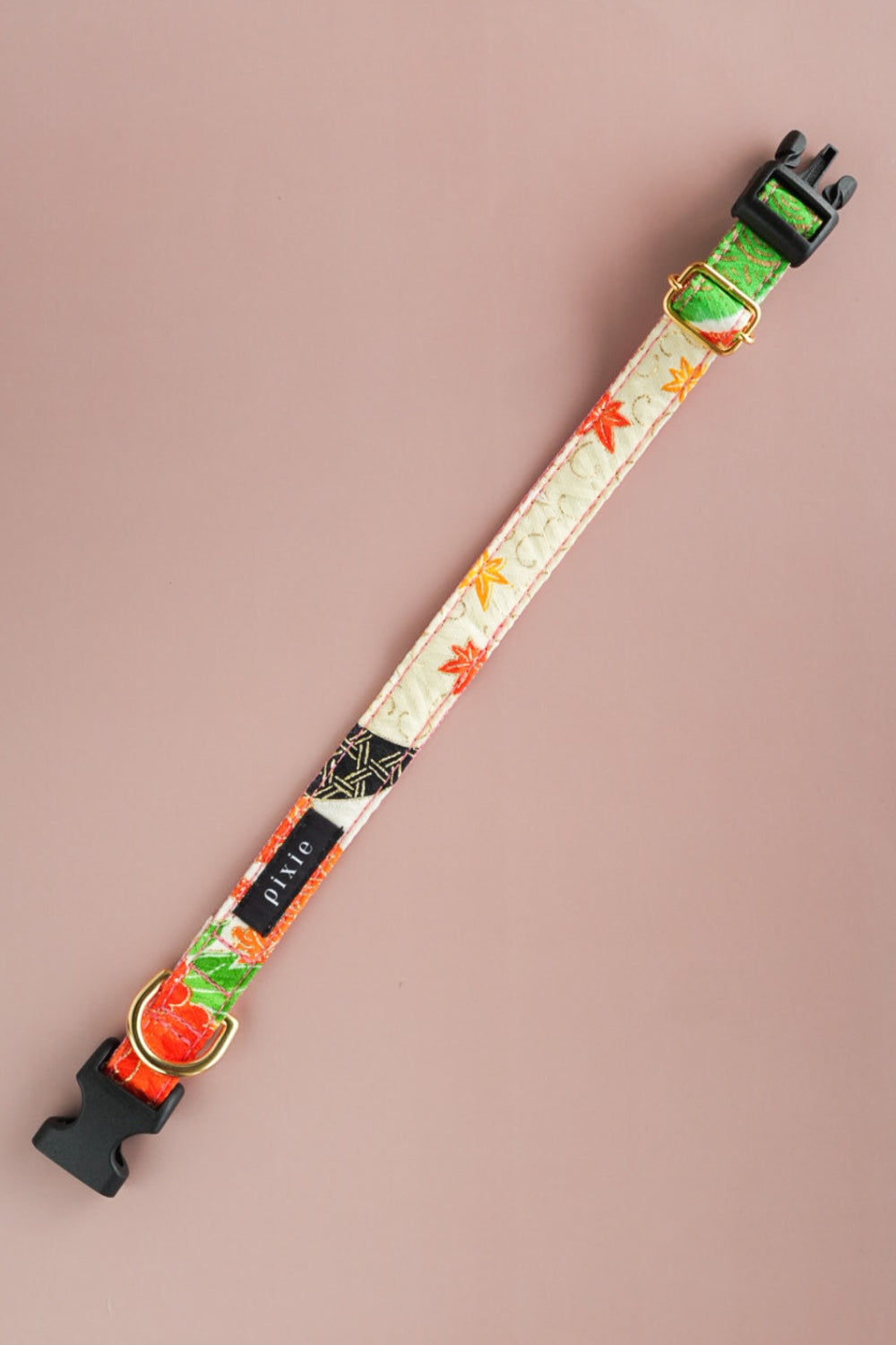 【小型犬専用】KIMONO 首輪 / ピンク