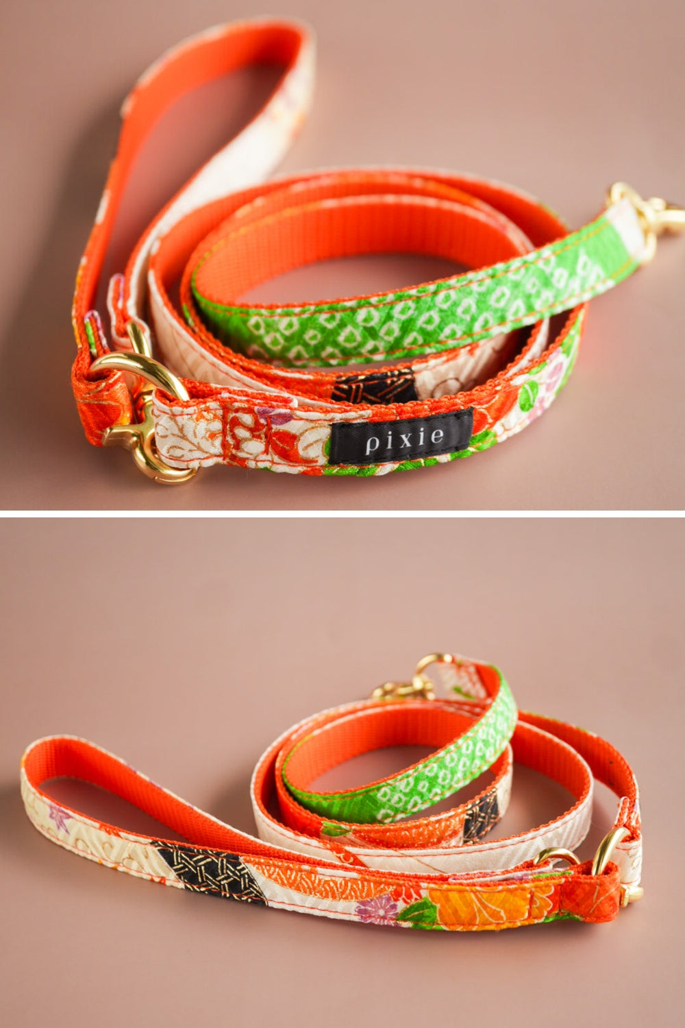 【小型犬専用】KIMONO リード / オレンジ