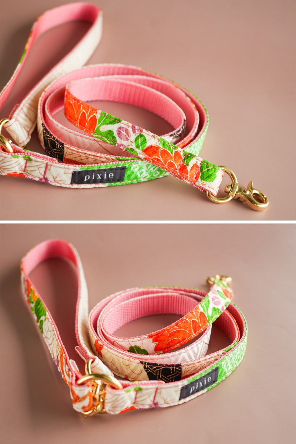 【小型犬専用】KIMONO リード / ピンク