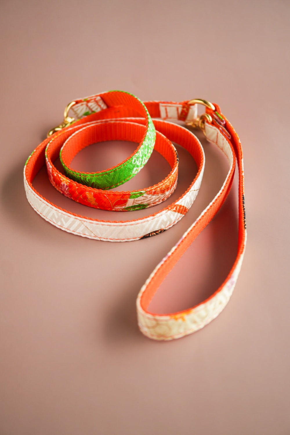 【小型犬専用】KIMONO リード / オレンジ