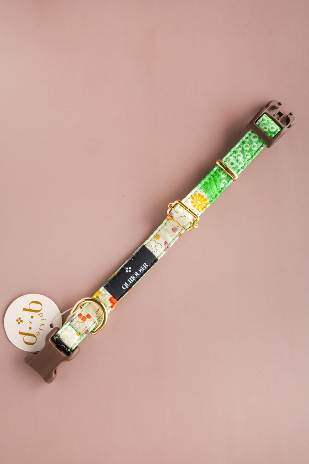 【小型犬専用】KIMONO 首輪 / グリーン