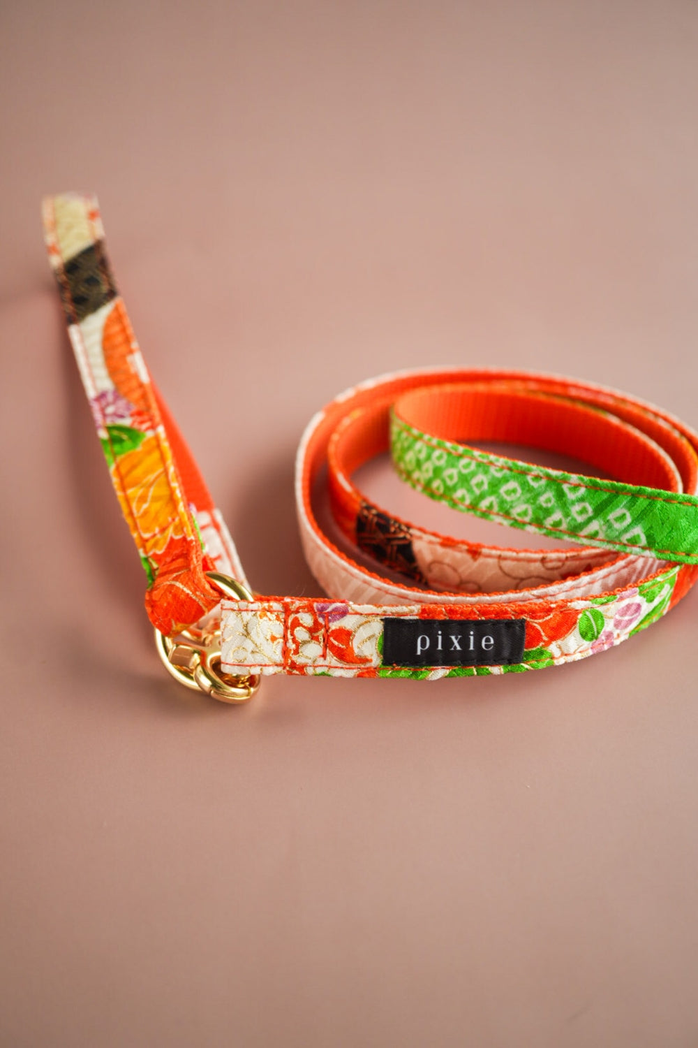 【小型犬専用】KIMONO リード / オレンジ