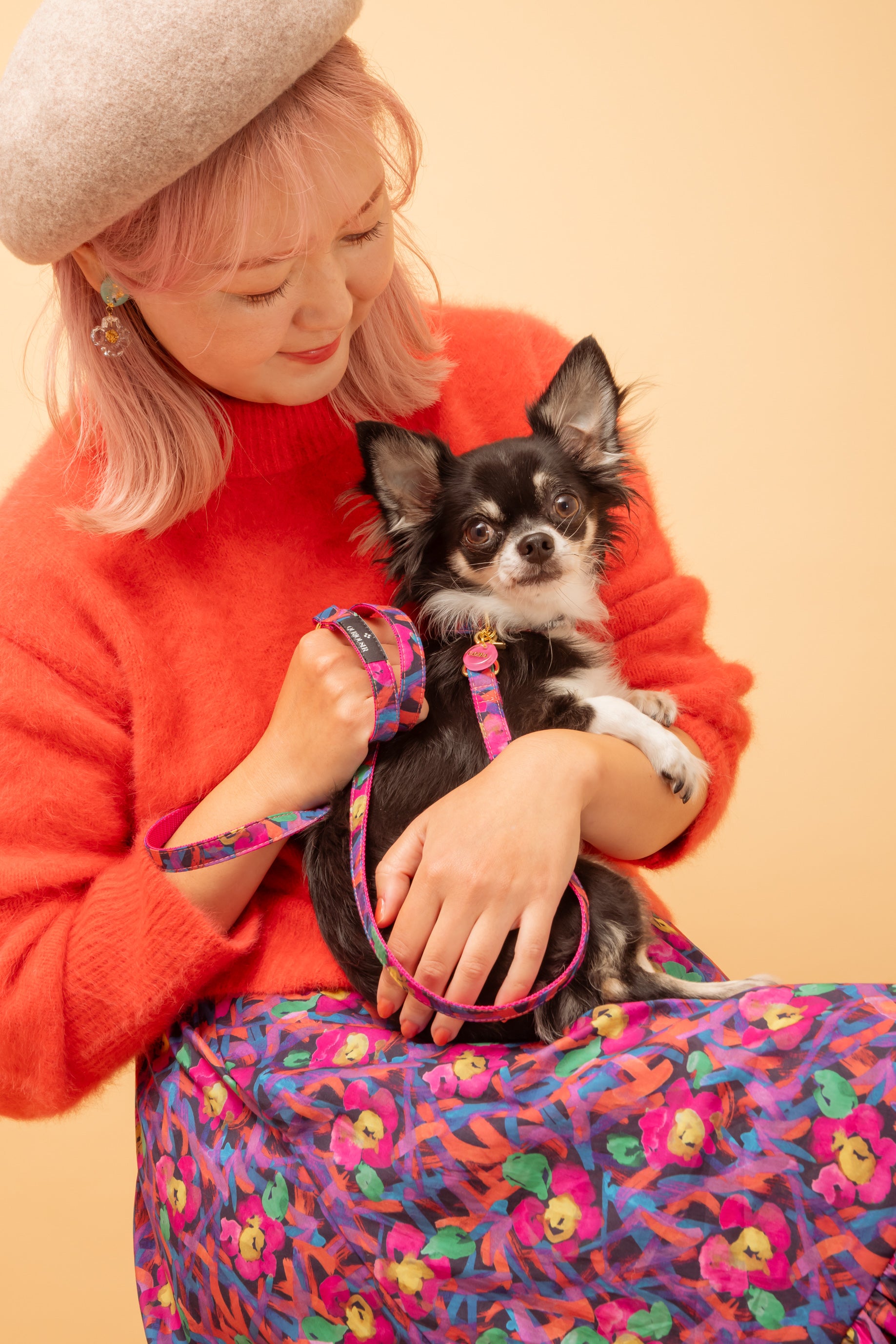 【小型犬専用】LIBERTY FABRICS COLLAR / Wandering