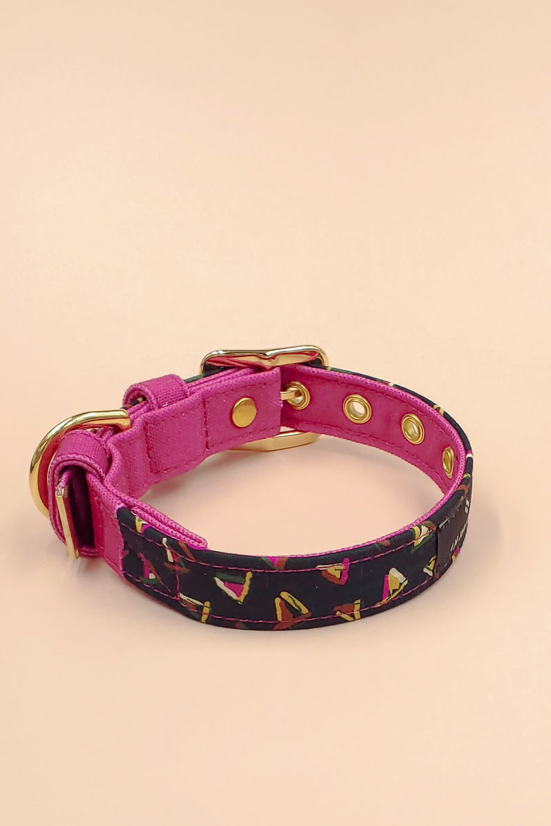 Triangle print collar / Black【Irreplaceable限定コラボレーション】