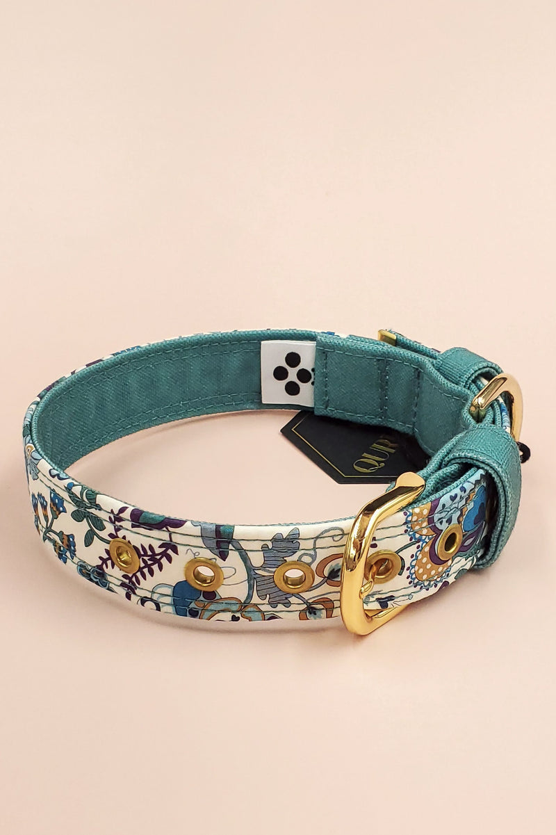 Liberty Fabrics collar / Smoky Green