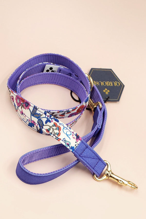 Liberty Fabrics leash / Purple