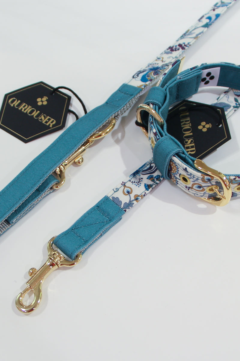 Liberty Fabrics collar / Smoky Green